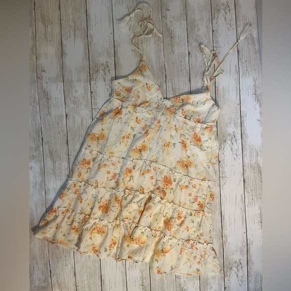 NWT No Comment NY•LA Boutique Floral Sundress slip-on size medium - Picture 1 of 14